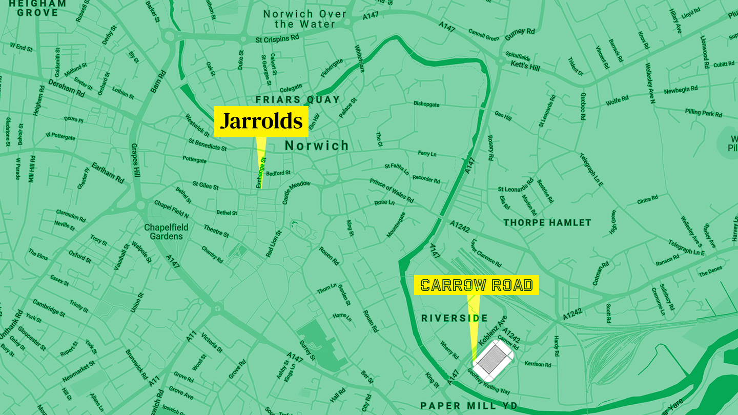 Carrow Road Map